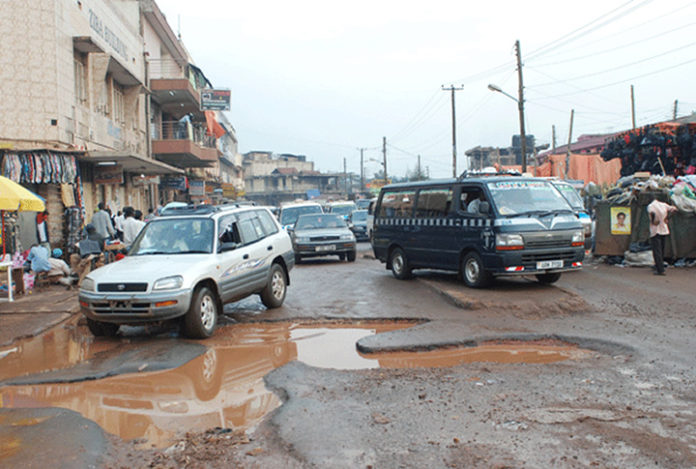 Pothole in Kampala